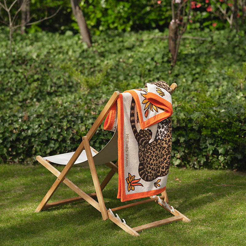 Leopards beach towel | Hermès UK